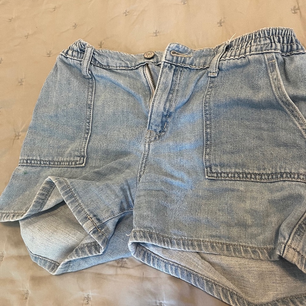 Old Navy Girls High-Rise Cargo Jean Shorts